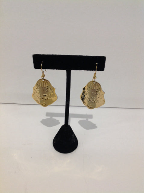 Gold Dangling Earrings