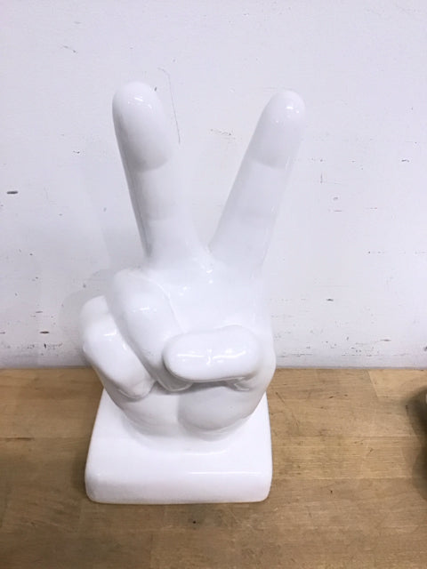 12" Ceramic Peace Sign