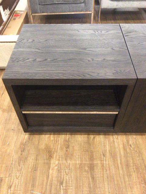AS-IS 22" X 26" RH Open One Drawer Dark Wood Nightstand(Marks On Top)