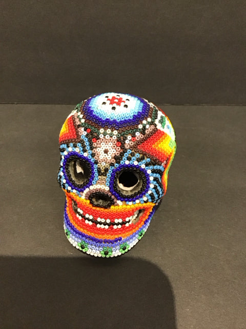 3" Multicolor Beaded Skull