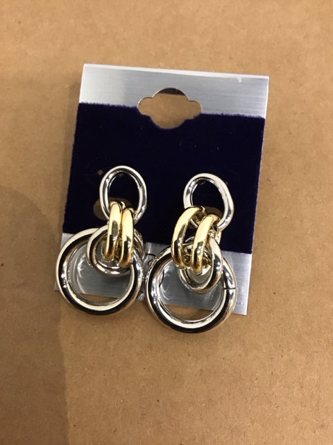 David Yurman Like Silver/Gold Earrings