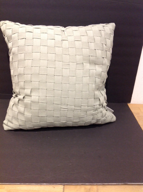 Green Ribbon Weaved Pillow