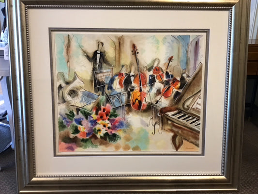 51"x46" Micheal Rozenvain "Orchestra" Seriagraph
