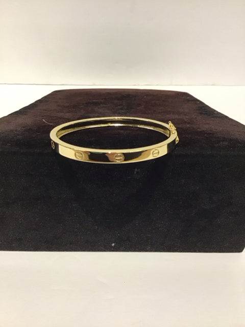 Cartier Style Gold Nail Bracelet