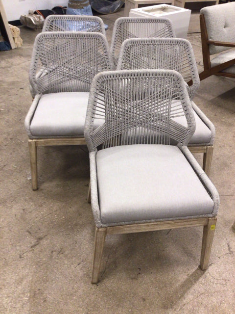Set Of 5 Essentials for Living Loom Upholstered Dining Side Chairs