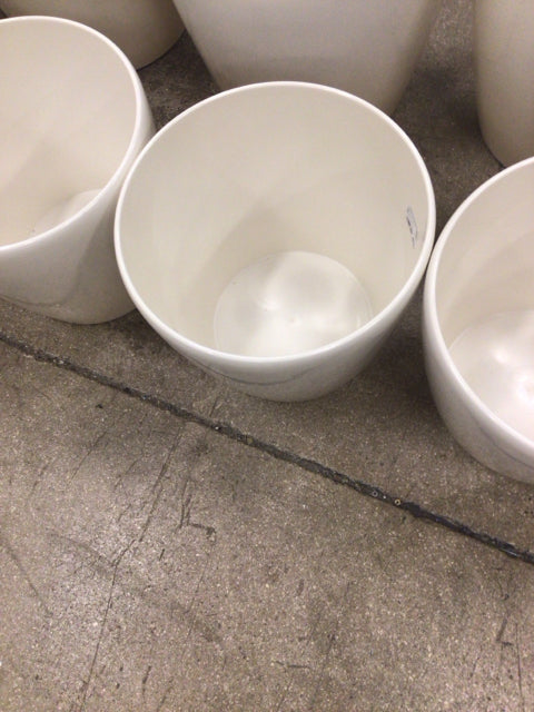 14" X 13" Lechuza Classico Premium White Planter