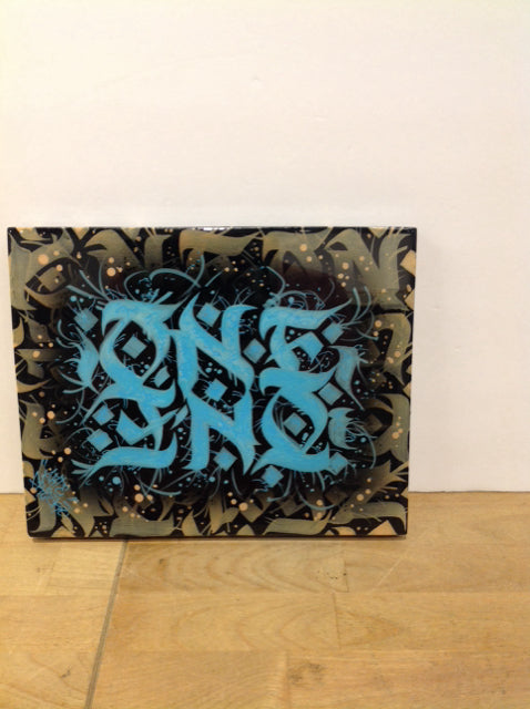 8x10 "Oneness" Arte Fresko Mixed Media on Wood
