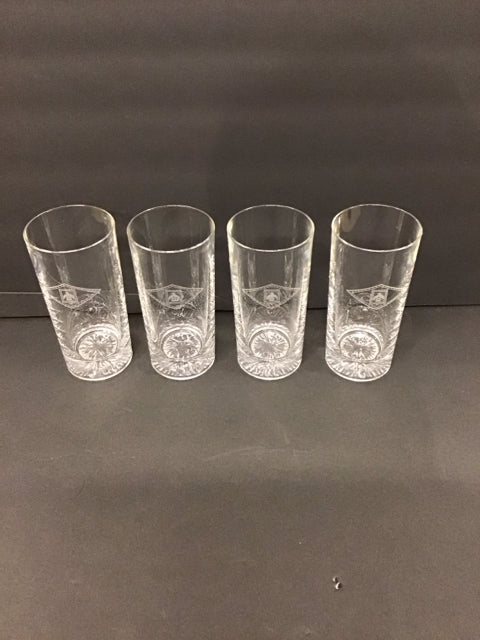 Set/4 Indian Creek Crystal Iced Tea Glasses