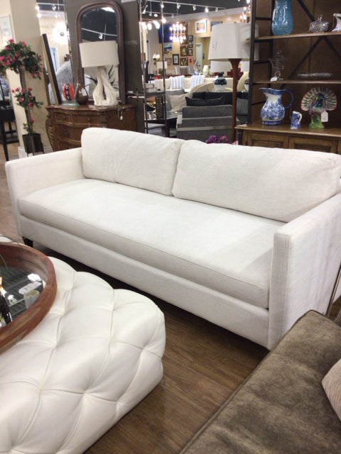 89" Distinctions White Textured Sofa