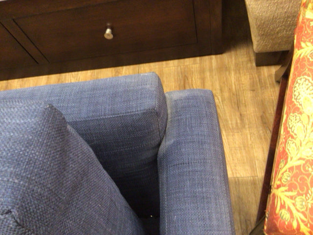 AS-IS Kravet Furniture Navy Blue Sofa(Marks/Light Soil)