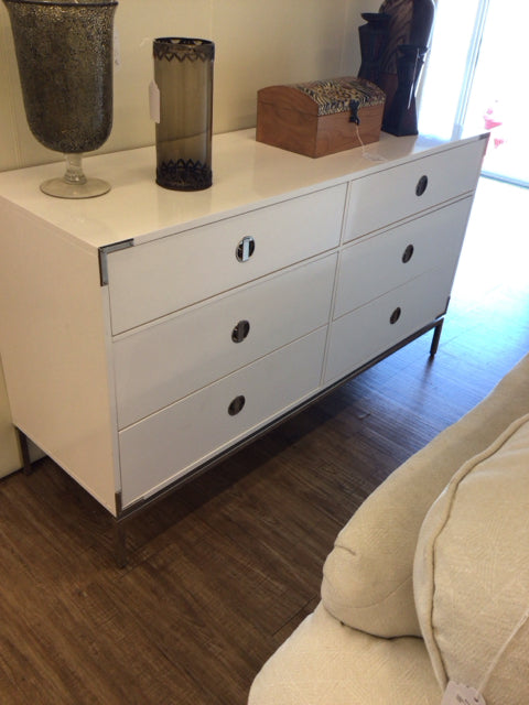 West Elm Malone Campaign Storage Six Drawer Dresser