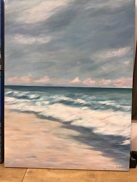 30"x40" Blue Surf By Danielle Perry