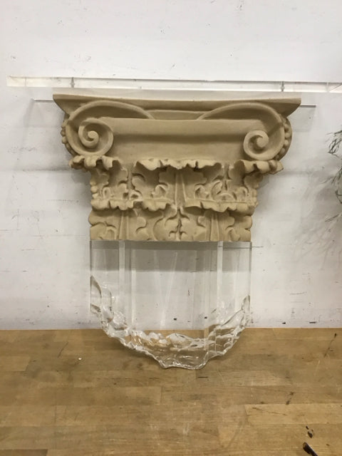 29.5"x19" Decorative Architectural Lucite Resin Wall Decor