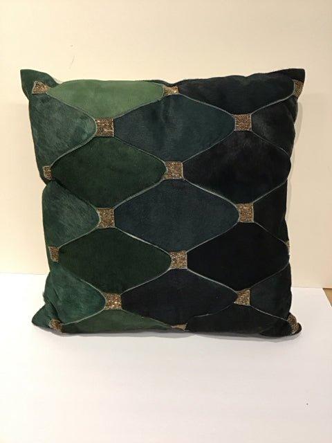 Multicolor Hair-on-Hide Pillow