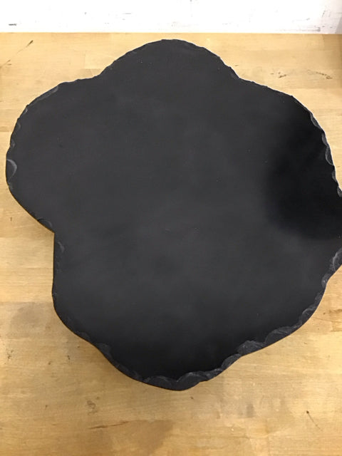18" Black Slate Lazy Susan