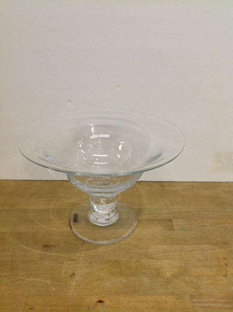 13" Simon Pierce Glass Bowl w/Pedestal