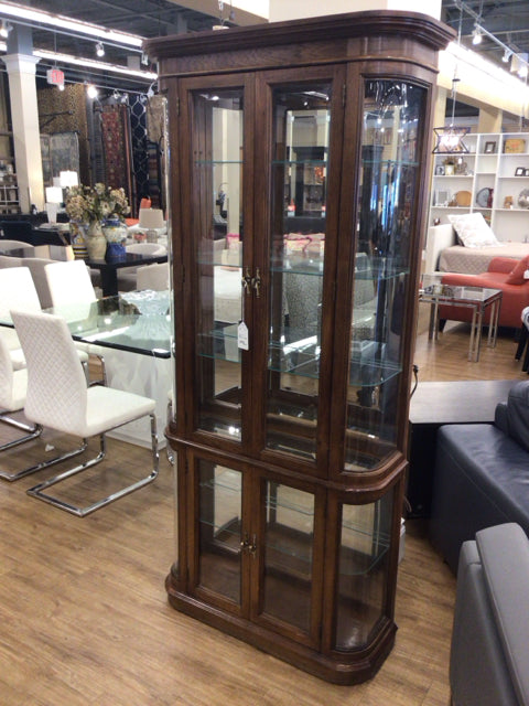 Wood & Glass Curio Cabinet