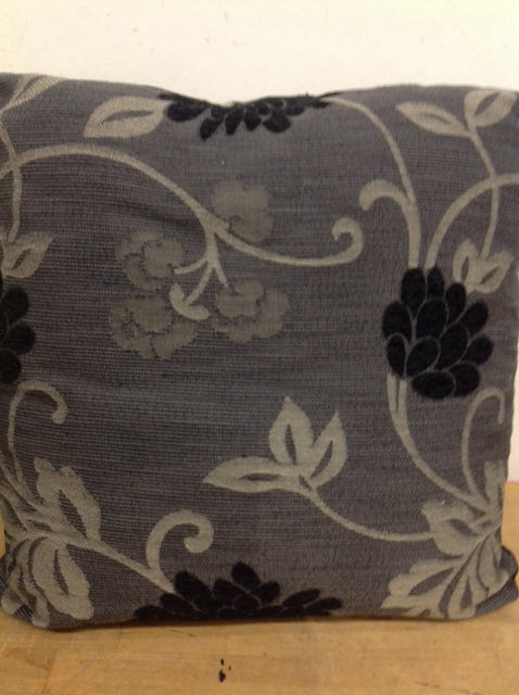 Pillow- 18" Grey Floral