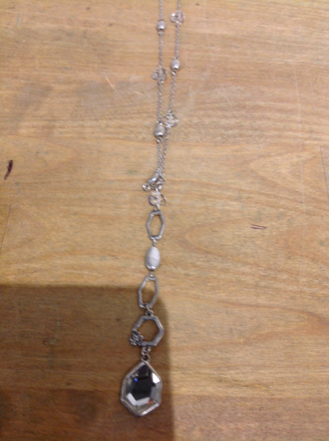 Necklace- Long Silver Links