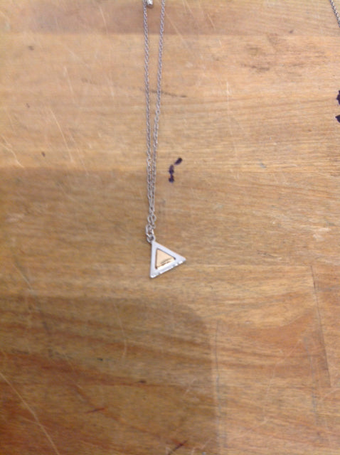 Necklace- Silver Triangle