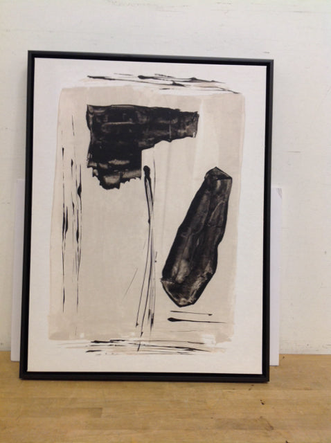 33.5x25.5 Framed Abstract Print on Canvas