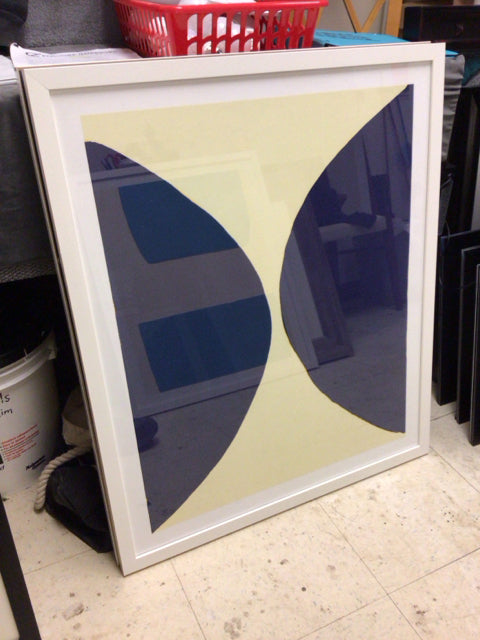 26 1/2" X 31 1/2" Lulu DK Framed Blue Abstract Print