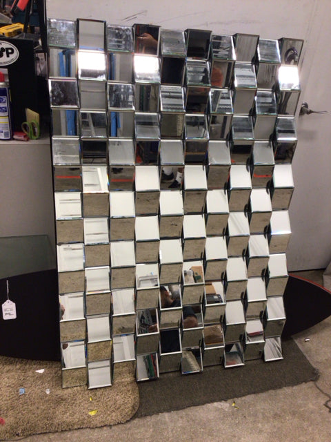 39 1/2" X 55" Abstract Mirror