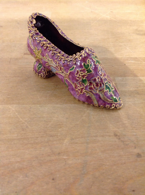 5" Lavender & Gold Shoe Trinket