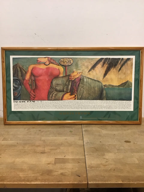 38"x21" "Paradise Found" By Marcus Pierson Art