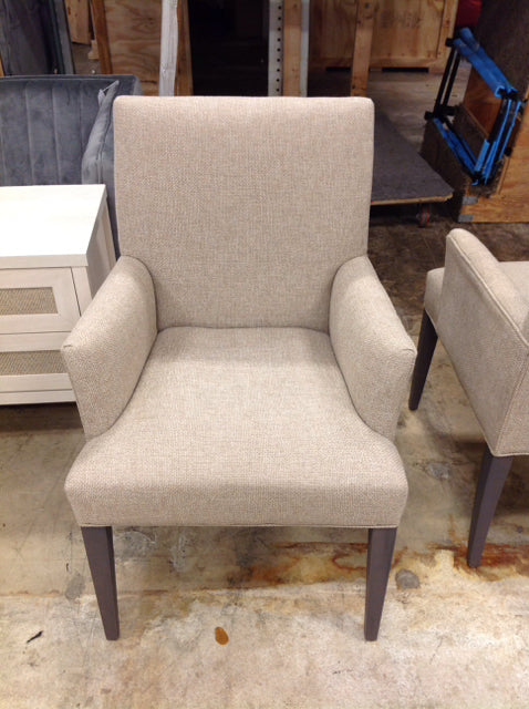 Crate & Barrel Tan Upholstered Chair