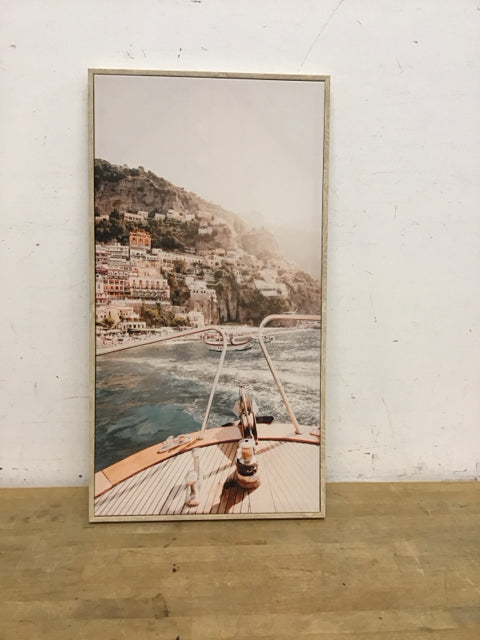 16x30 Floating Frame Amalfi Coast Print