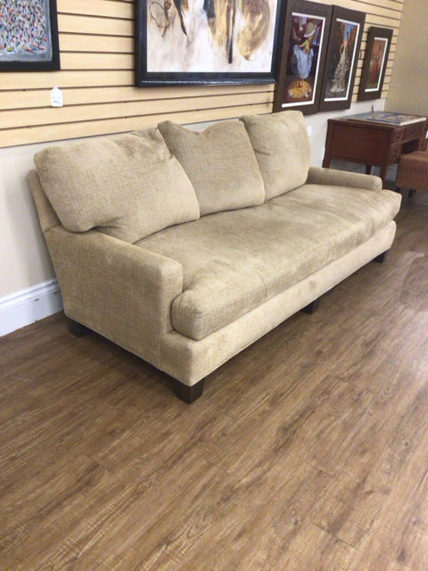Lee Furniture Mustard Fabric Sofa
