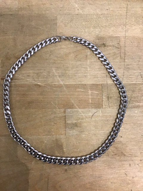 Silver Cuban Link Necklace