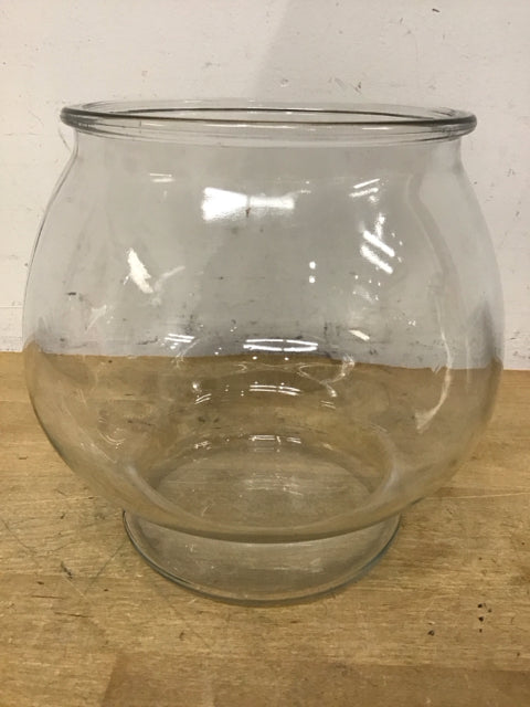 8" Clear Glass Vase/Bowl