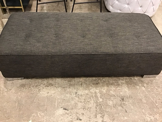 60"x16" Z Gallerie Gray Upholstered Bench