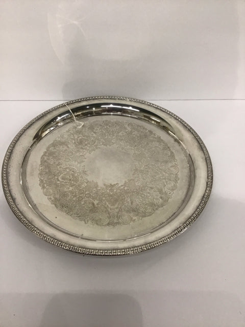 12"Rd Wm Rogers Silverplate Tray
