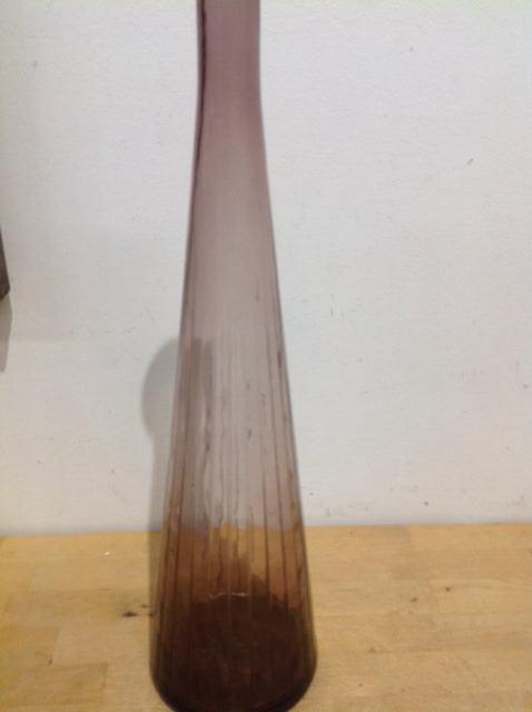 Vase- 20" Plum Glass