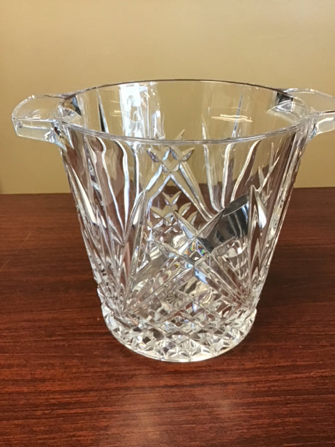 8" Cut Glass Ice Bucket