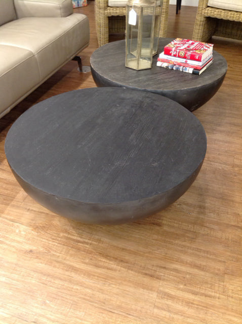 Caswell Metal Round Charcoal Coffee Table