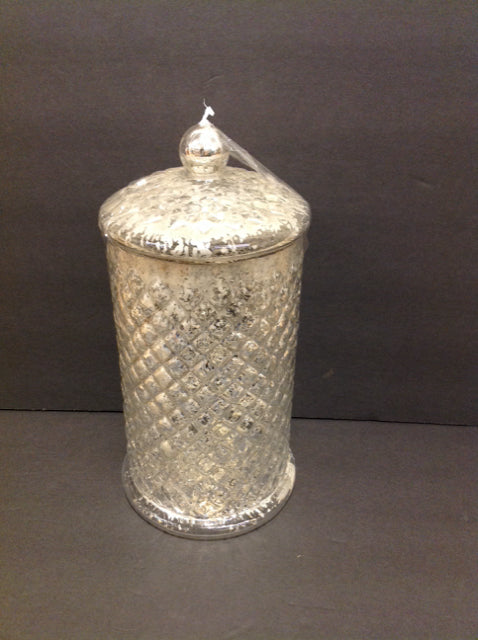 14" Mercury Glass Lidded Jar