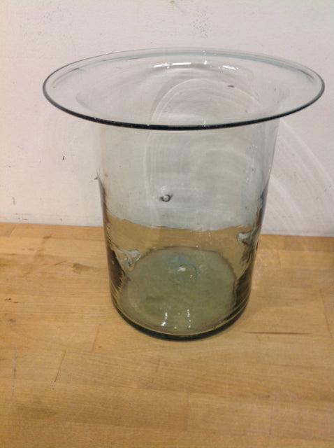 Vase- 10" Clear Glass