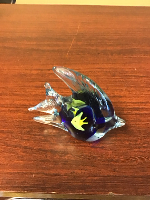 4.5" Art Glass Fish Paperweight