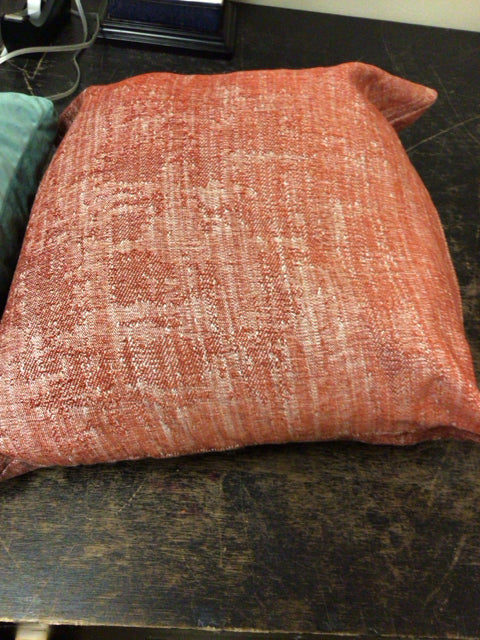 Orange Fabric  Pillow