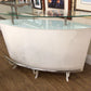 White Gloss Glass Top Bar