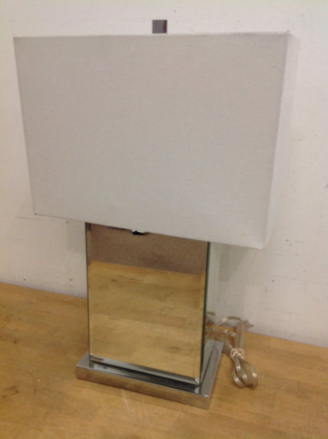 21" Silver Mirror Lamp