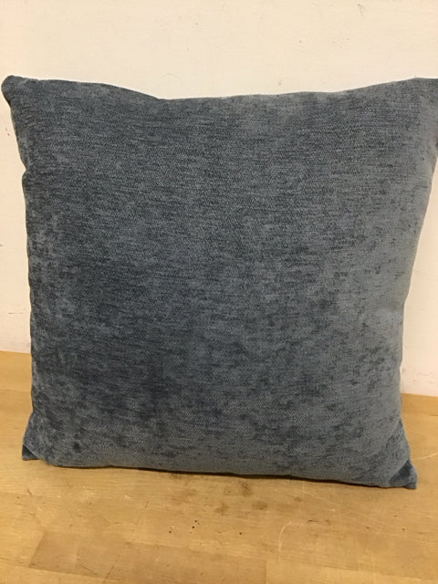 18" Gray/Blue Pillow