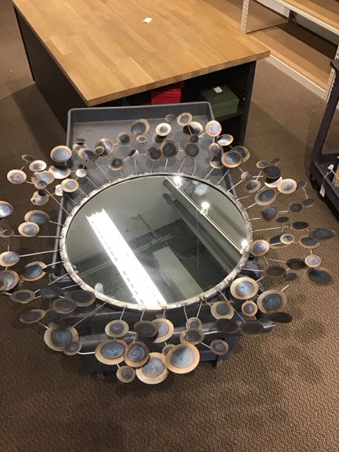 43" CYAN Design Brown Metallic Accent Mirror