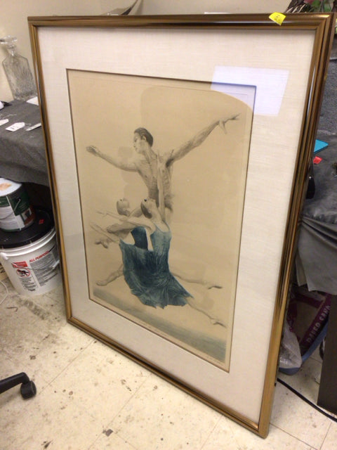 37" X 47" Gatja Rothe Signed "Ballet In New York" Mixed Media
