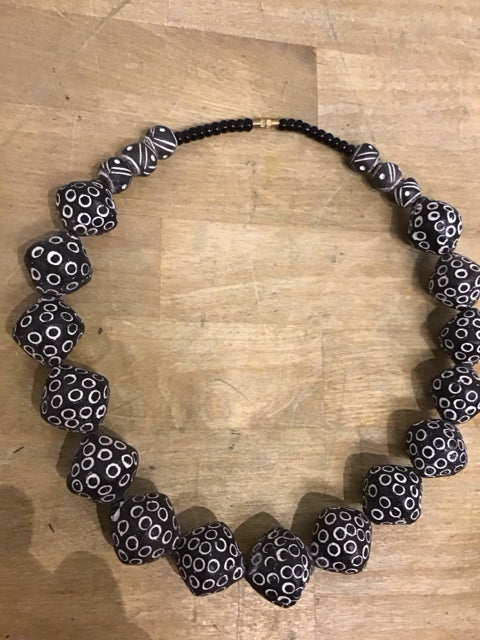 Senegal Clay Bead Necklace
