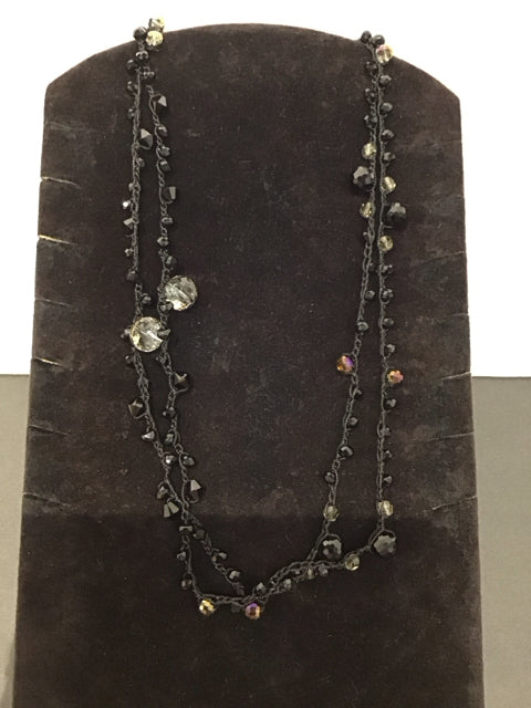 Swarovski Black Crystal Neclace